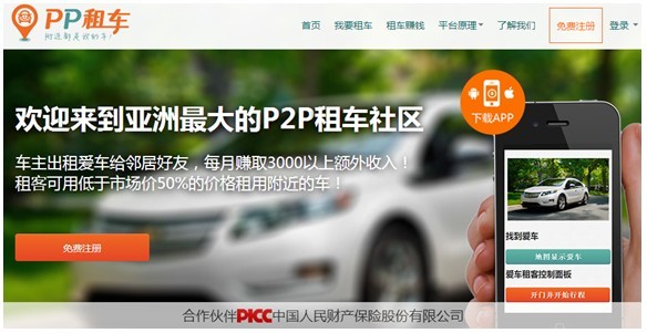 被投企业PP租车介绍