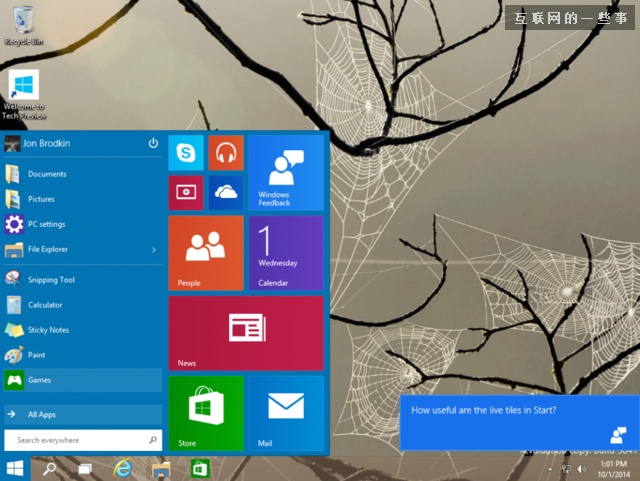 关于Win 10你必须知道的几件事：“开始”回归,互联网的一些事
