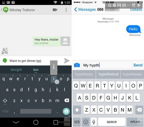 Android L对比iOS 8 谁抄了谁?,互联网的一些事