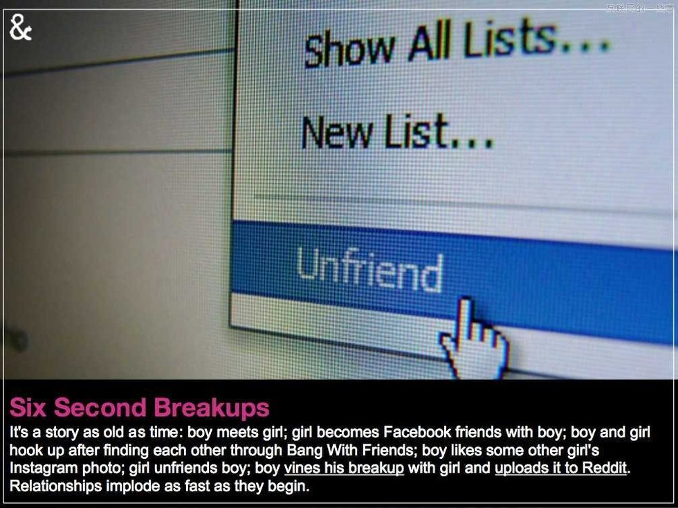 【组图】科技如何改变人们的交友约会模式,互联网的一些事
