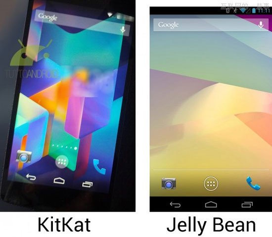 Android 4.4系统截图曝光，黑色和蓝色都不再是主色调,互联网的一些事