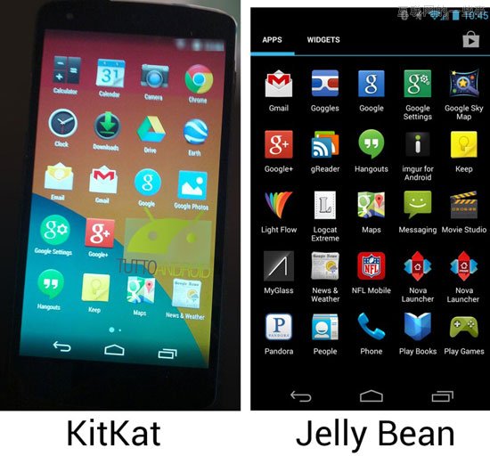 Android 4.4系统截图曝光，黑色和蓝色都不再是主色调,互联网的一些事