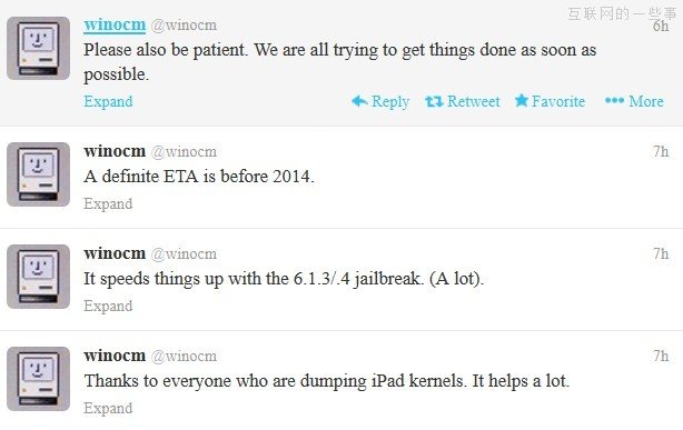 年底iOS 6.1.3/6.1.4 将完美越狱,互联网的一些事