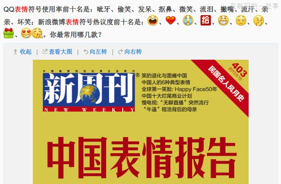 新周刊：2013年微博和QQ表情符号使用率排行榜，“哈哈”居首,互联网的一些事