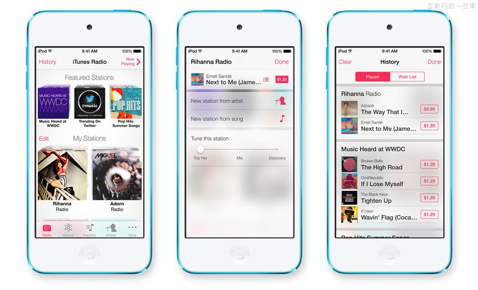【多图】苹果iOS 7官方设计图,互联网的一些事