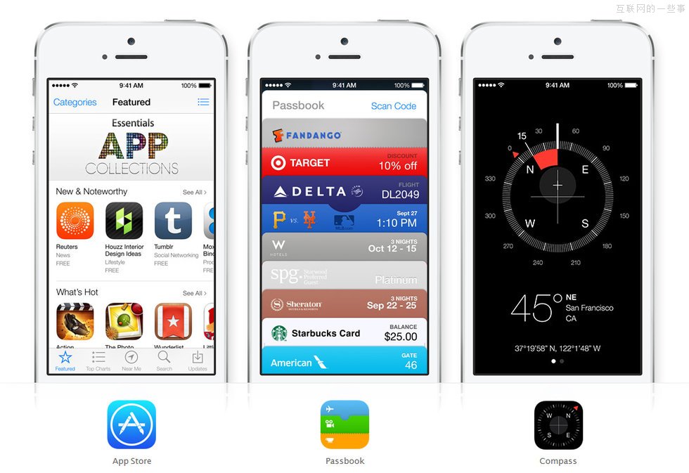 【多图】苹果iOS 7官方设计图,互联网的一些事