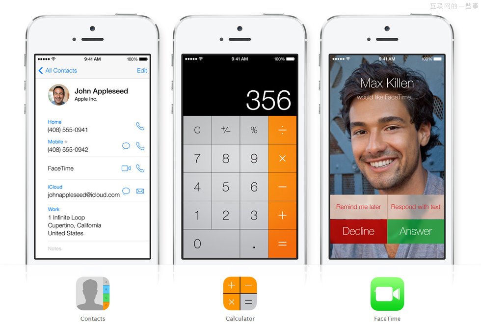 【多图】苹果iOS 7官方设计图,互联网的一些事