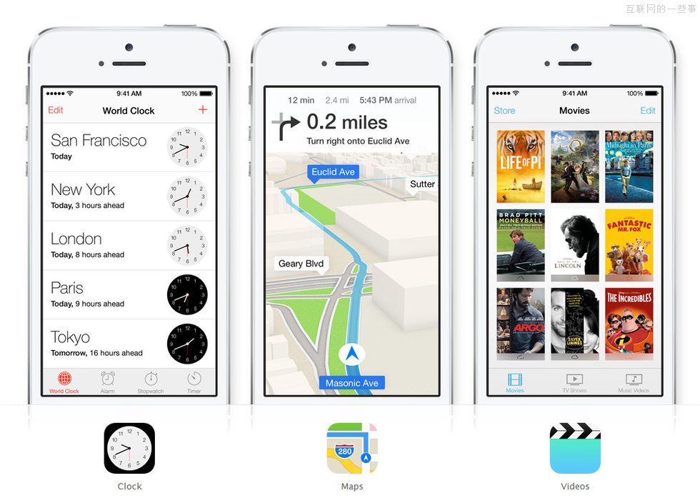 【多图】苹果iOS 7官方设计图,互联网的一些事