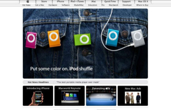 【多图】回顾15年来苹果官网的点滴变化(140P),互联网的一些事
