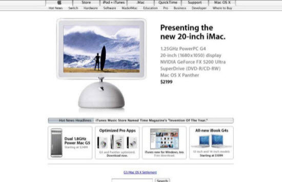 【多图】回顾15年来苹果官网的点滴变化(140P),互联网的一些事