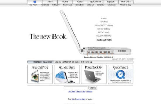 【多图】回顾15年来苹果官网的点滴变化(140P),互联网的一些事