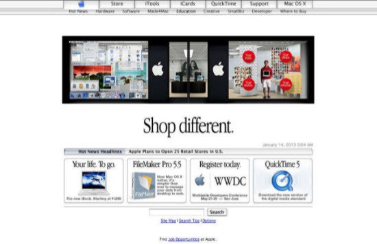 【多图】回顾15年来苹果官网的点滴变化(140P),互联网的一些事