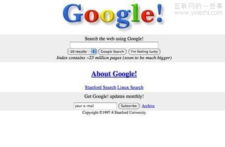 从谷歌到YouTube，20个最受欢迎网站初问世模样,互联网的一些事