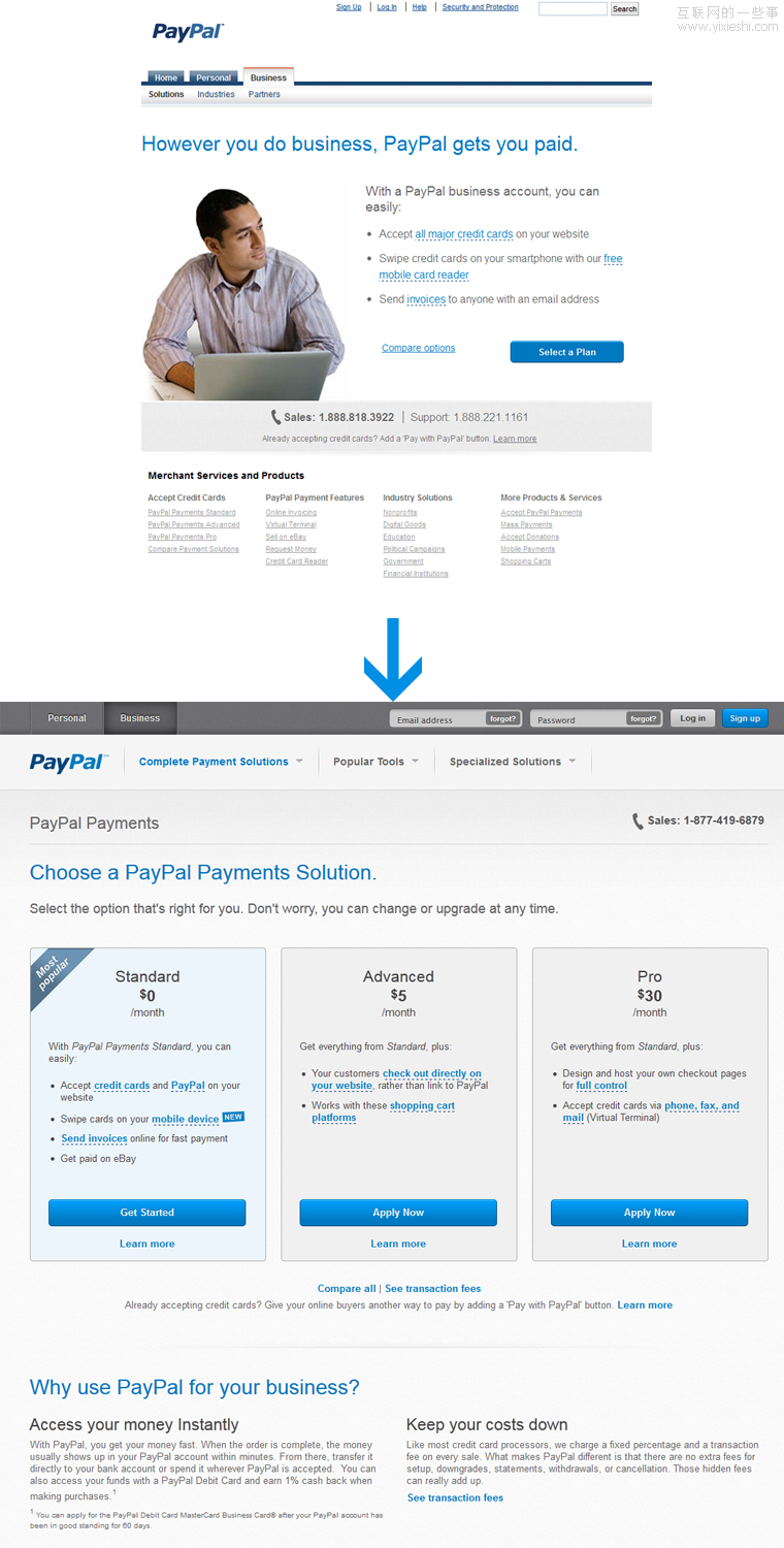 PayPal换装记,互联网的一些事
