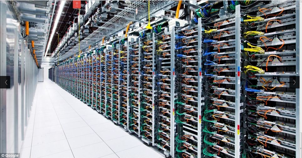 谷歌向外展示其八个机密数据中心,互联网的一些事