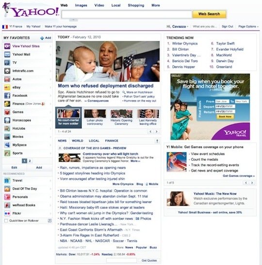 门户网站的进化：雅虎主页变形记,互联网的一些事