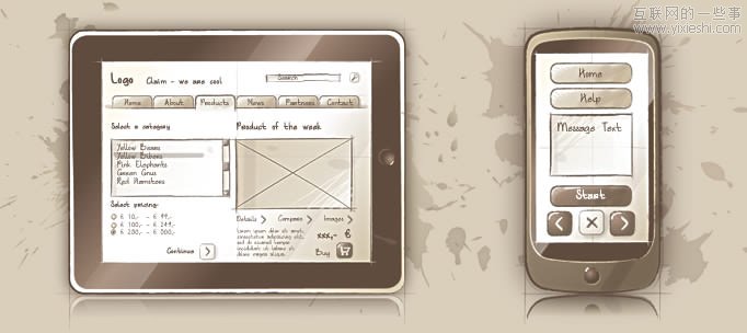 13组优秀的线框图设计素材,互联网的一些事