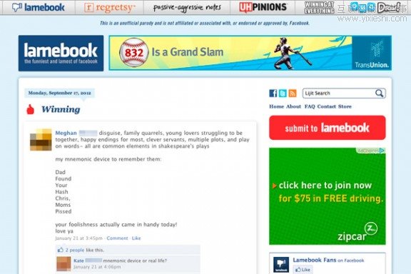 让你抄到手软，《时代》杂志评出的50家最具个性的网站,互联网的一些事