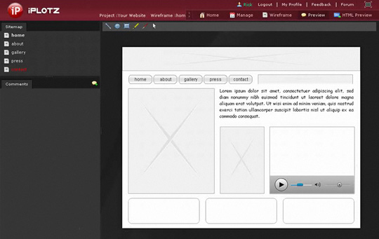 10 个用于设计网页线框图的优秀工具,互联网的一些事