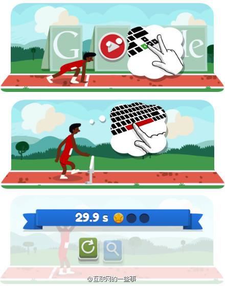 Google推出伦敦奥运Doodle：跨栏,互联网的一些事