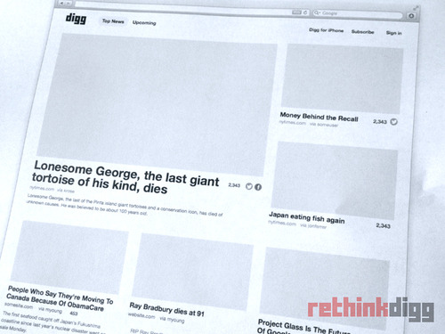 被收购的Digg将发布新版 以简洁界面设计为主,互联网的一些事