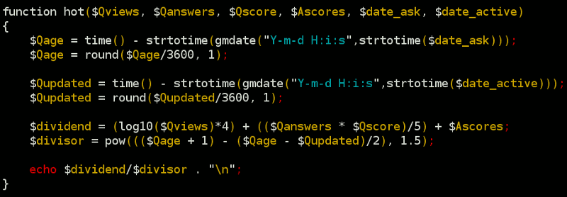 基于用户投票的排名算法（三）：Stack Overflow,互联网的一些事