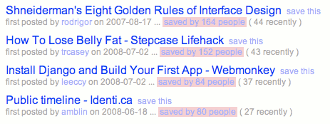 基于用户投票的排名算法（一）：Delicious和Hacker News,互联网的一些事