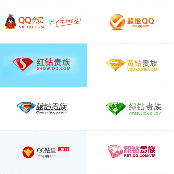 腾讯企鹅帝国产品Logo集合,互联网的一些事
