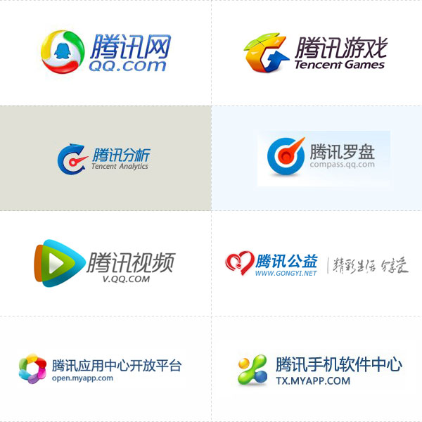 腾讯企鹅帝国产品Logo集合,互联网的一些事