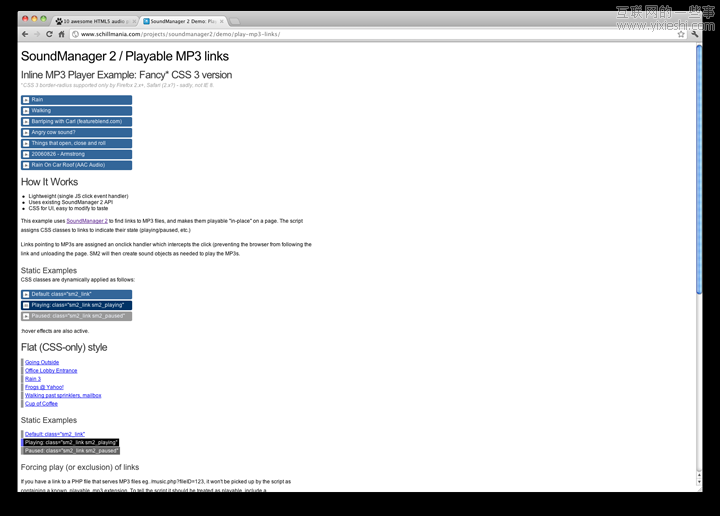 HTML5 之美：推荐9款优秀的 HTML5 音乐播放器,互联网的一些事