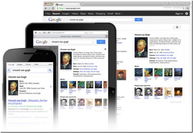 Google正式发布搜索页面的新功能——知识图谱,互联网的一些事