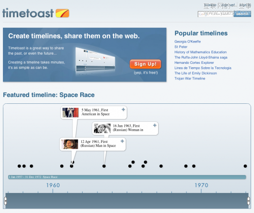 时间轴网站大集合与网页制作组件,互联网的一些事