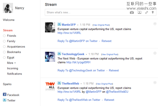 社交网站Google+资源手册,互联网的一些事